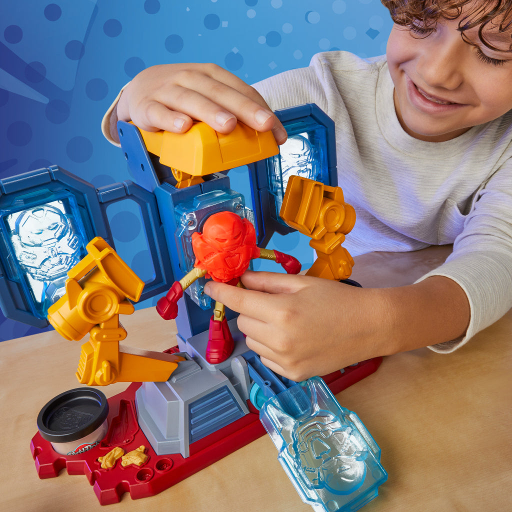 Play-Doh Iron Man pantsermaker lab