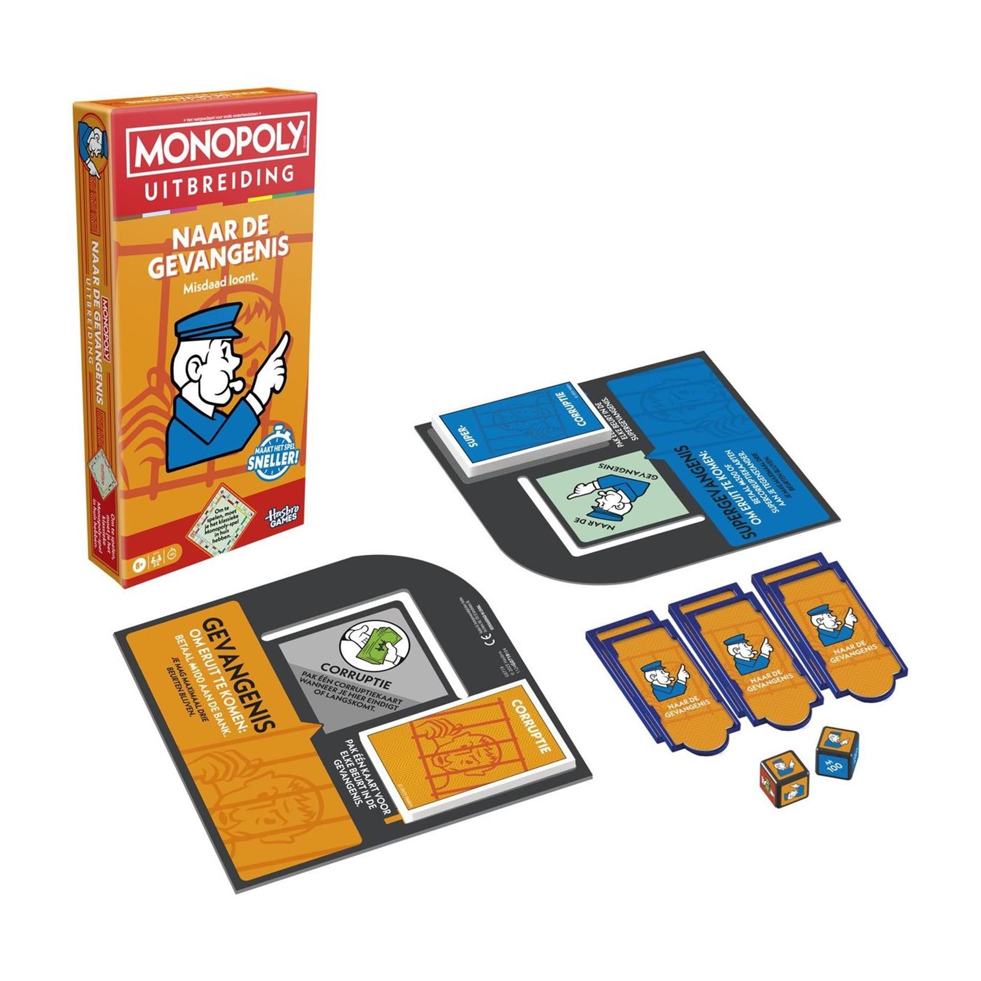 Hasbro monopoly naar de gevangenis