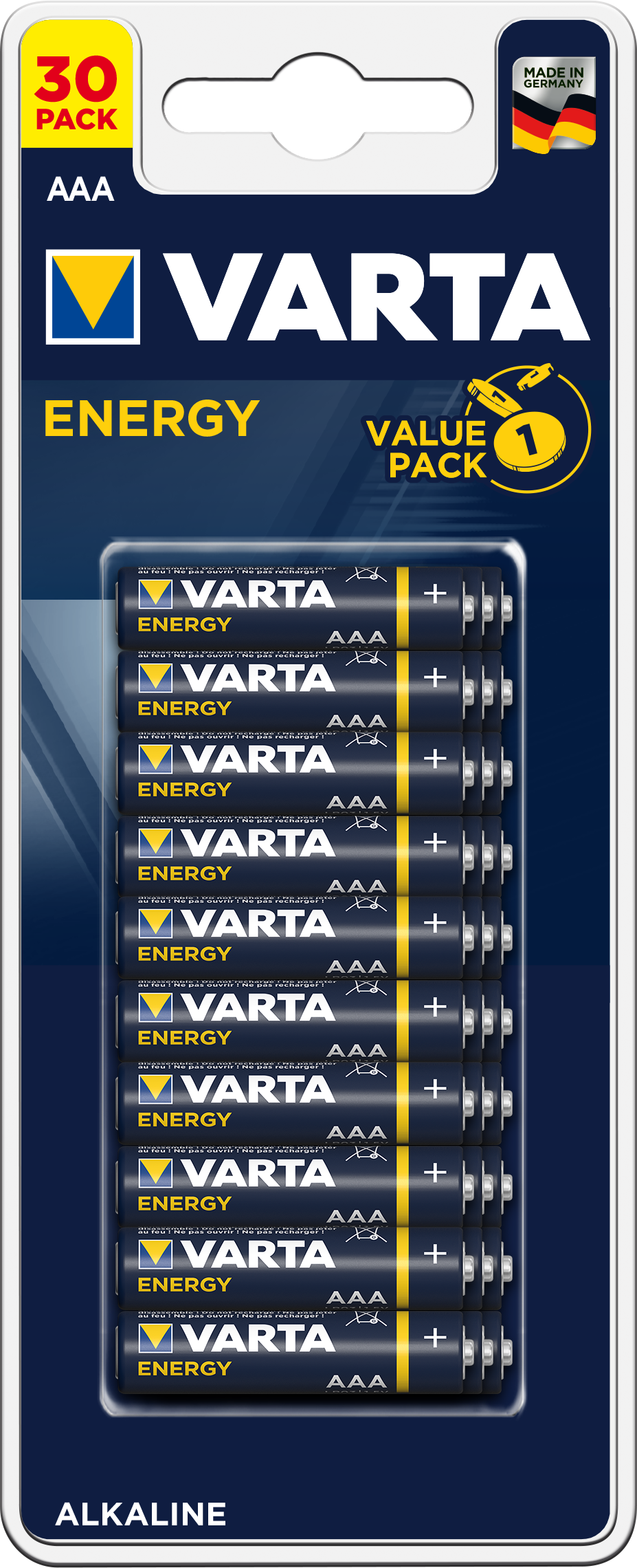 Varta batterij energy aaa lr03 blister (30)