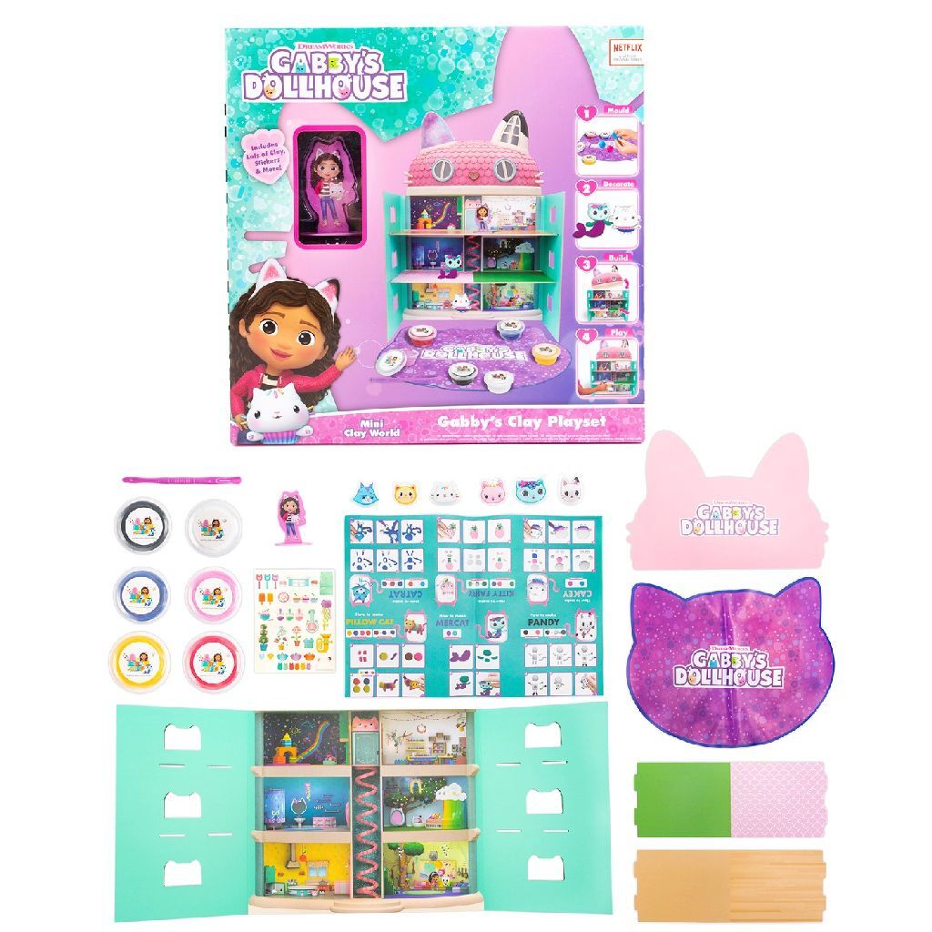 Gabby's poppenhuis gabby #039;s poppenhuis mini kleiwereld