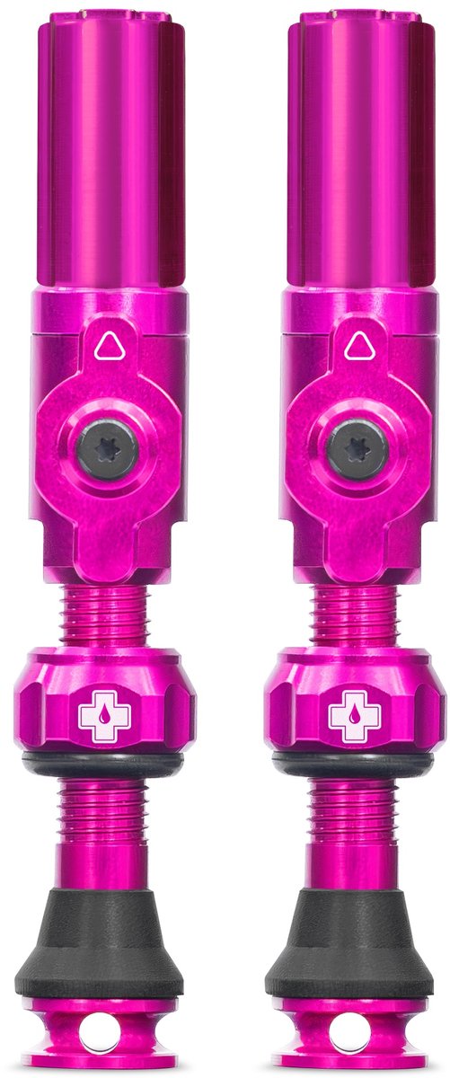 Muc-off tubeless ventiel big bore hybrid medium pink auto schrã¤der ventiel 35mm