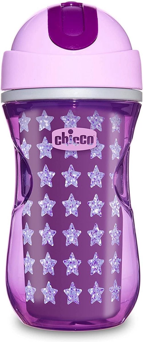 Chicco drinkbeker sport meisjes 266 ml siliconen paars