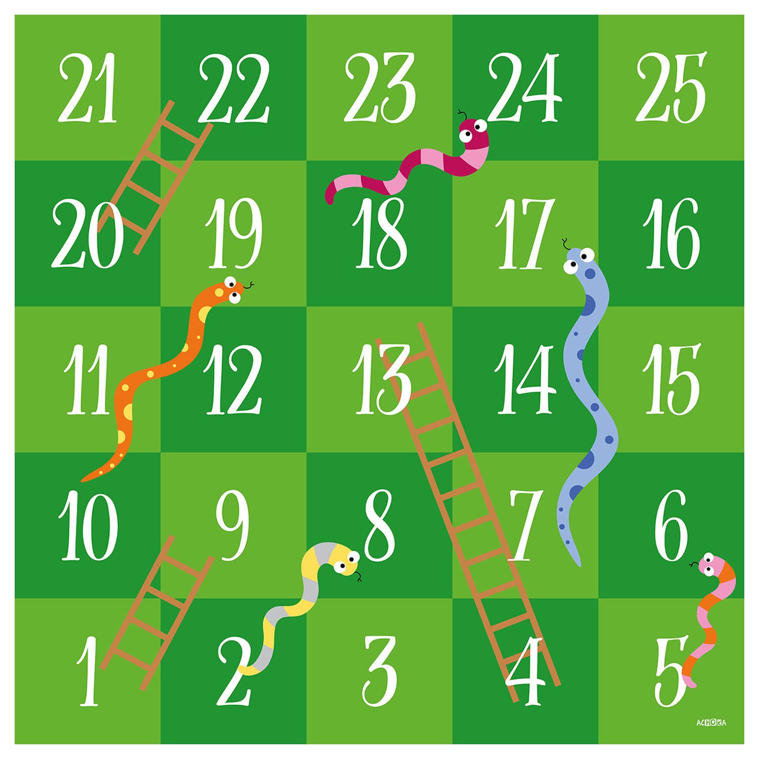 Speelkleed Slangen en Ladders, 200x200cm