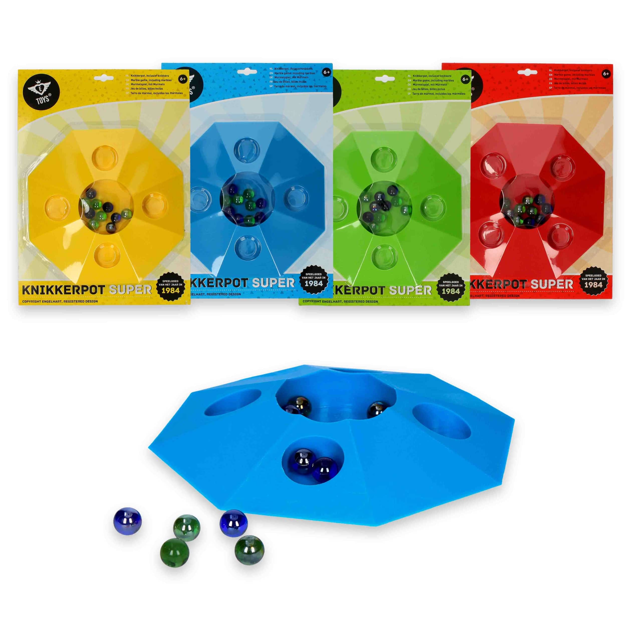 Basis Super Knikkerpot met 10 Knikkers Oslash; 22 cm