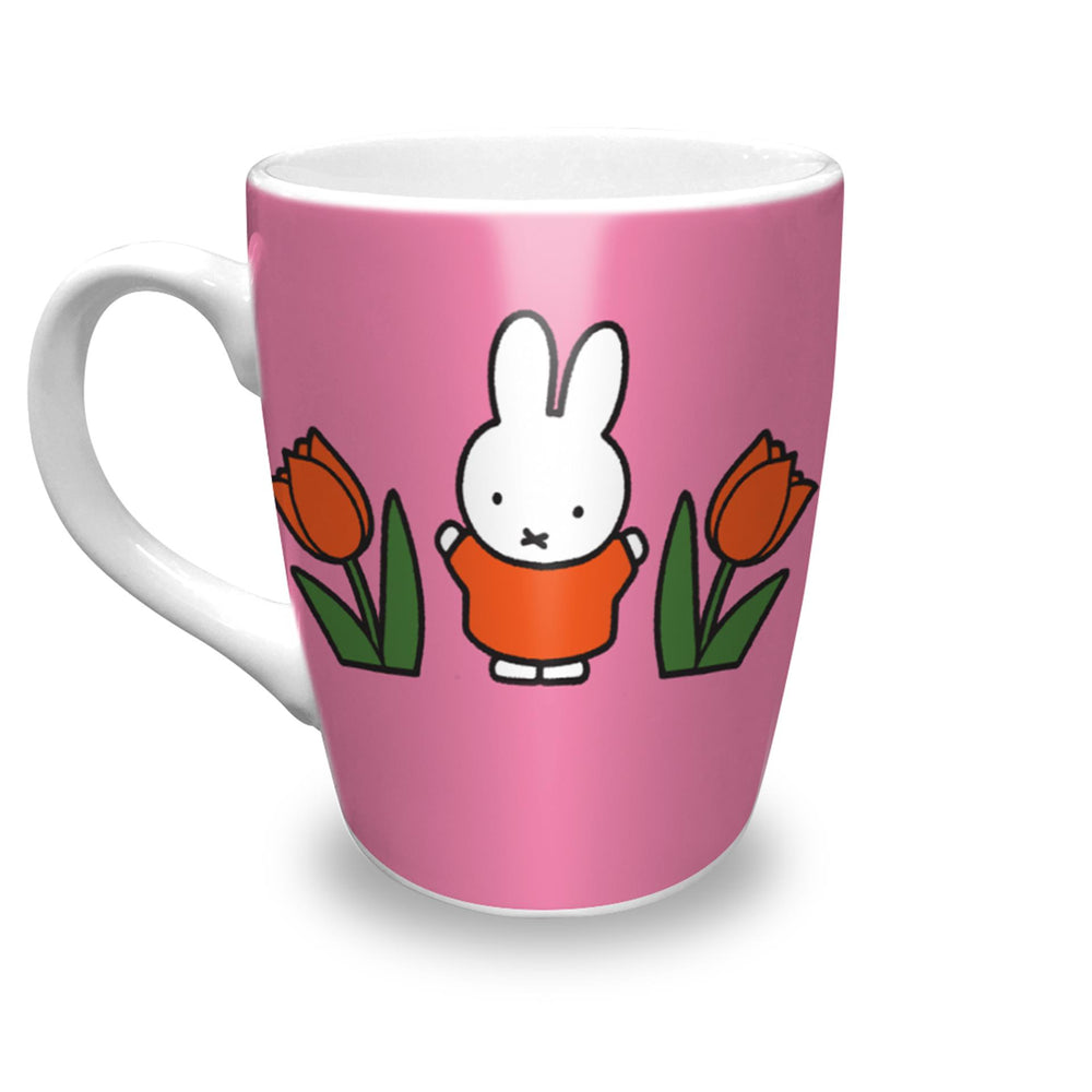 Nijntje mok relax tulpen roze h10,5cm dia8,cm
