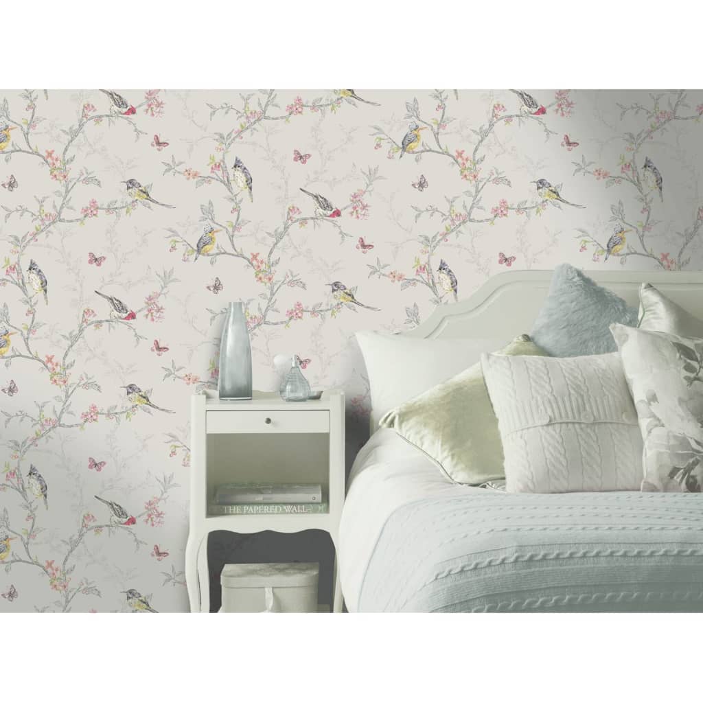 Nederlandse wandbekleding behang phoebe lila