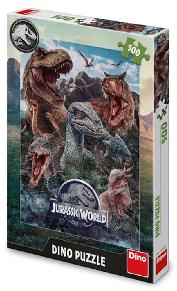 Dinotoys dinopuzzel van jurassic world dinosaurussen - 500 stukjes