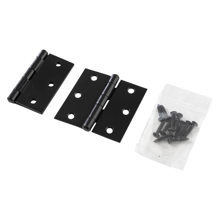 Mack 1071167 - 2 vierkante scharnieren zwart h63 x b63 mm | 5 stuks