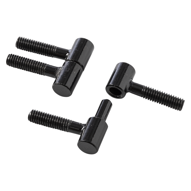 Mack 1071183 - 2 meubel inboorpaumellen zwart ø 9 x 23 mm | 5 stuks