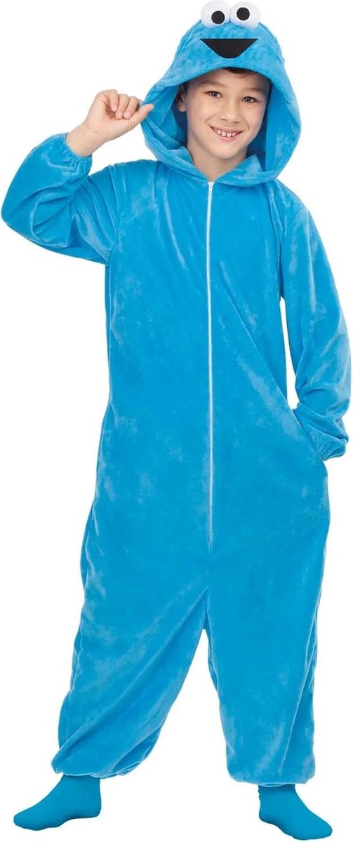 Mom funcompany onesie koekiemonster kostuum kind licentie - 10-12 jaar