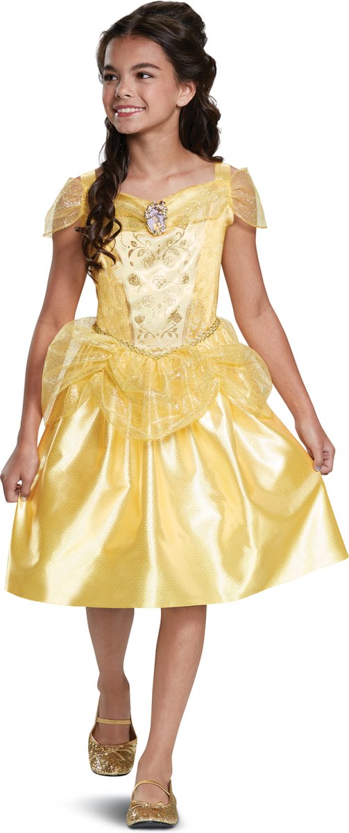 Disguise disney prinses - beauty the beast, belle classic , maat xs (3t-4t jaar), meisjes