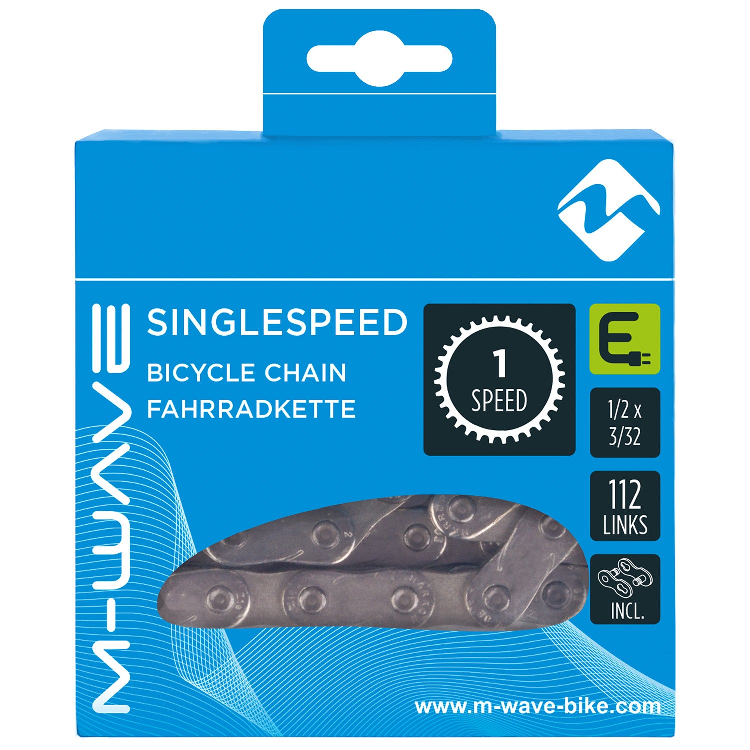 M-Wave M-wave (kmc) ketting e-bike single speed 1 2x3 32 112 schakels zilver