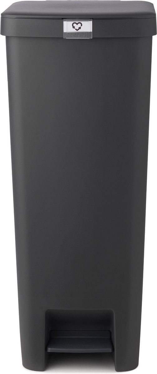 Brabantia pedaalemmer stepup 40l donkergrijs