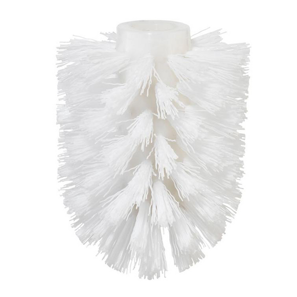 Tesa vervanging kop voor toiletborstel wit chroom 15.5x19x7.5cm zonder boren verchroomd metaal kunststof