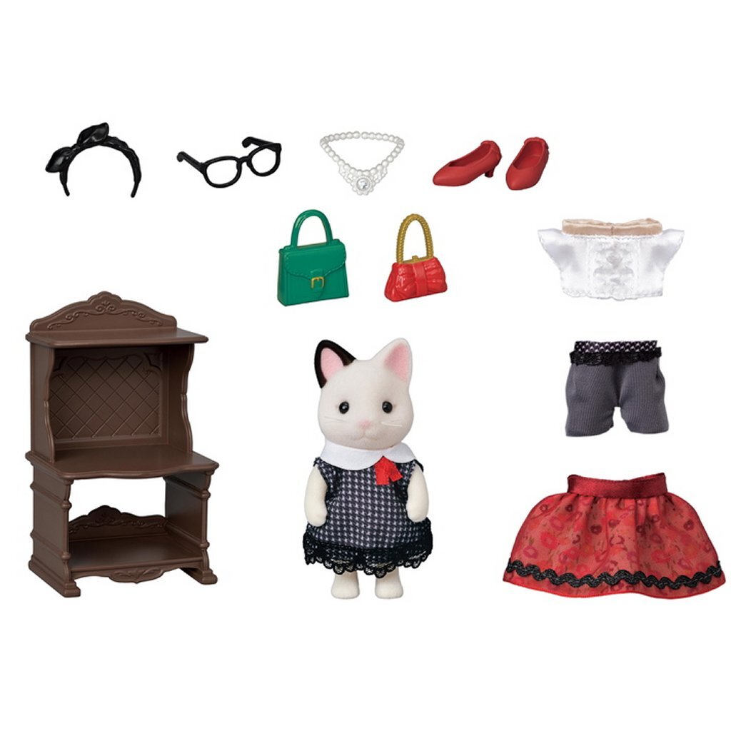 Epoch Sylvanian Families 5462 modespeelset- Tuxedo Kat