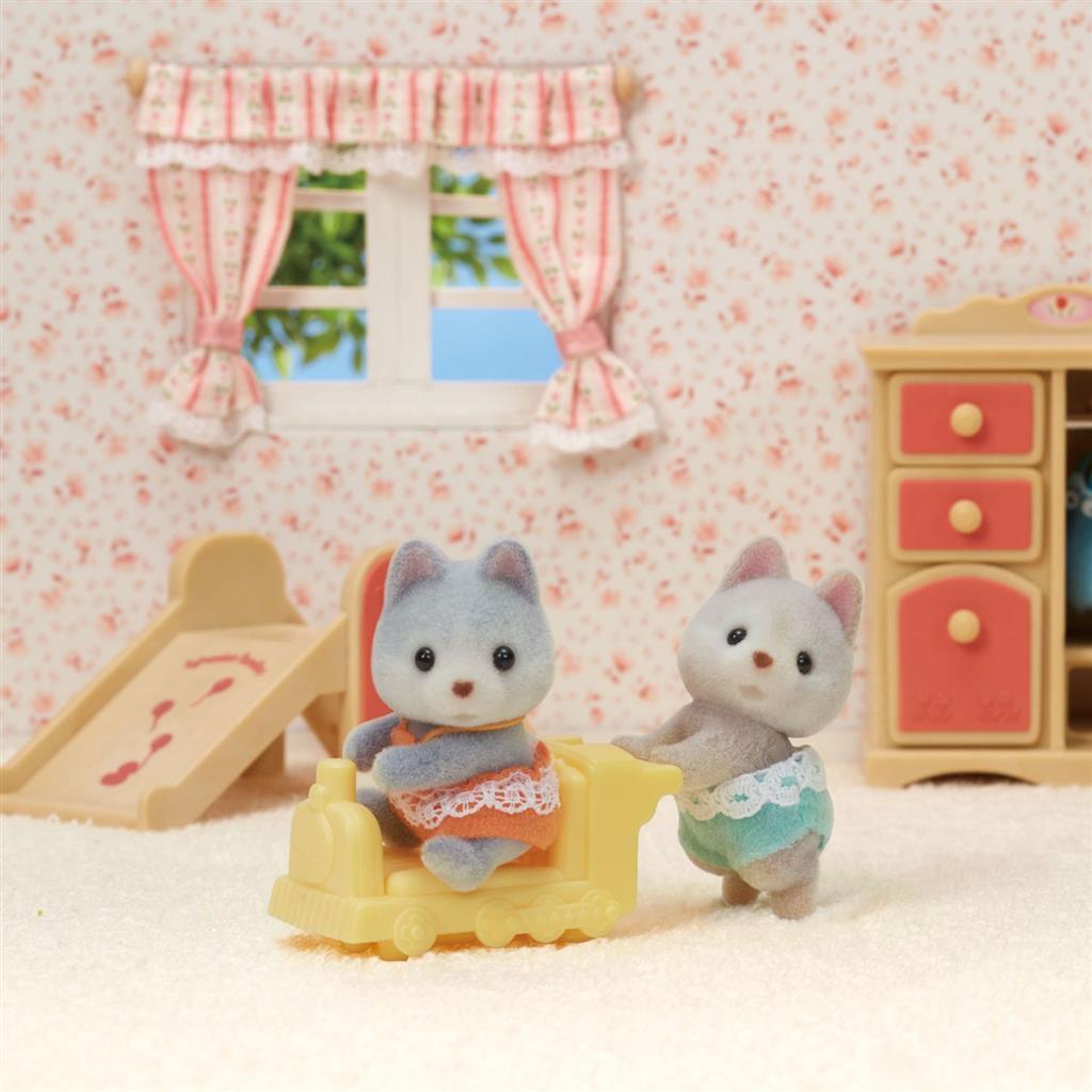Sylvanian families 5638 husky tweelingen
