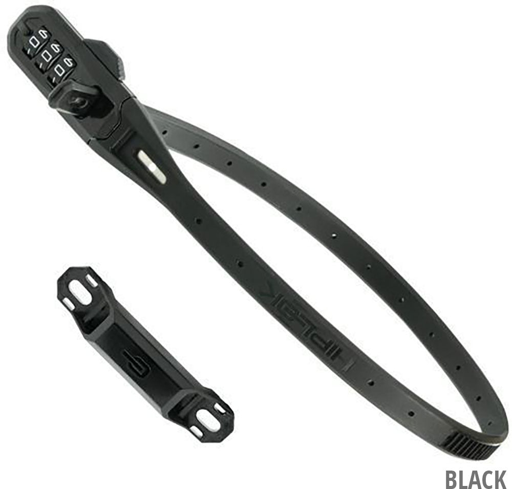 Hiplok z lok combo cable tie lock with steel core and combination lock | black
