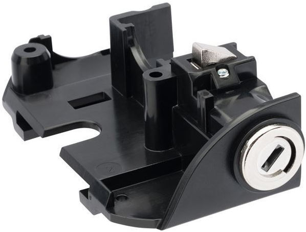 Ringslot Axa Defender met Bosch 2 rackcilinder en uitneembare sleutels - glanzend zwart (werkplaatsverpakking)