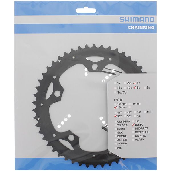 Lame Shimano 9v 50t sora triple noir fc-3503