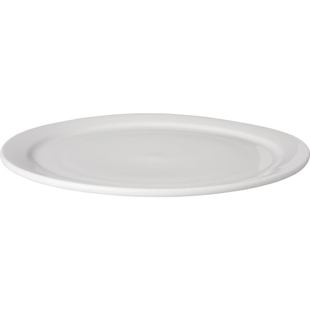 Mammoet bord smalle rand bugetline porselein wit 26 cm (set van 3 )