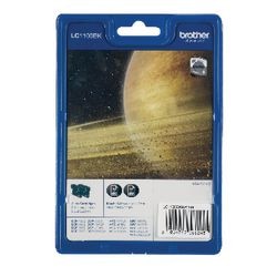 Inktcartridge brother lc1100bk zwart twinpack