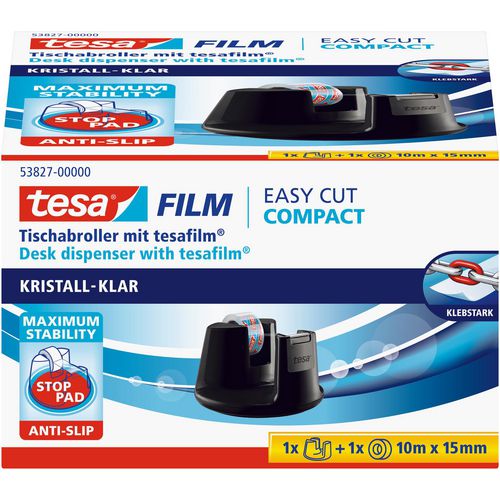 Set tapedispenser en 1 rol tesa zwart