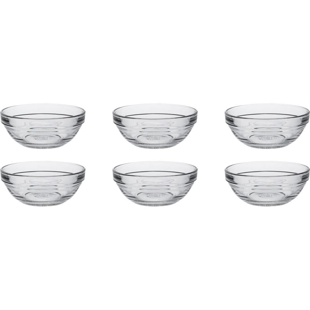 Duralex schaal lys stapelbaar rond hardglas 125ml 9cm 6 stuks