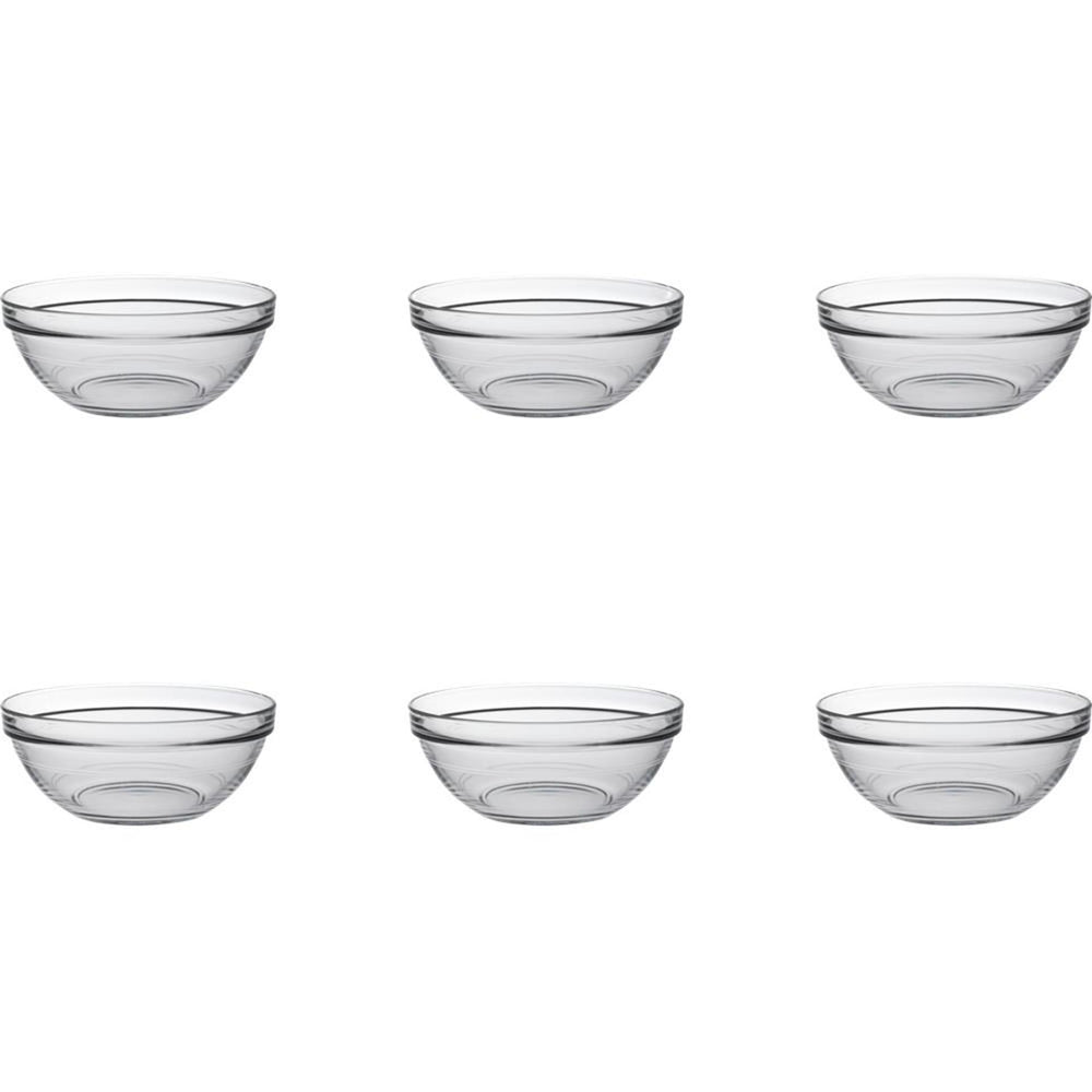 Duralex schaal lys stapelbaar rond 970ml hardglas 17cm 6 stuks