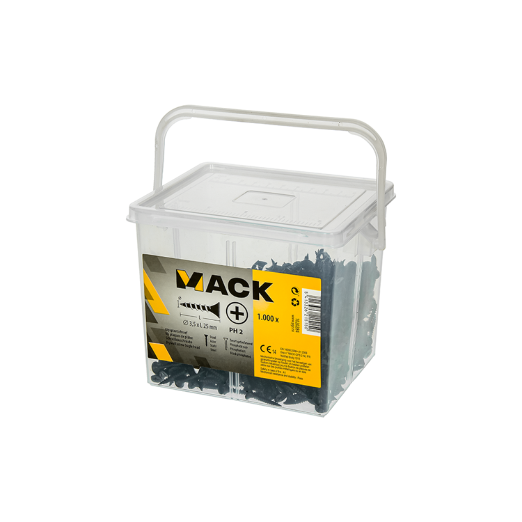Mack 1020284 - box gipsplaatschroeven 3,5 x 25 mm 1000 st | 6 stuks