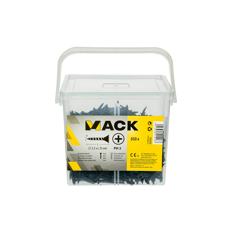 Mack 1020285 - box gipsplaatschroeven 3,5 x 35 mm 850 st | 6 stuks