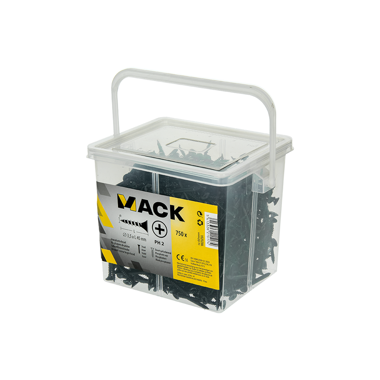 Mack 1020286 - box gipsplaatschroeven 3,5 x 45 mm 750 st | 6 stuks
