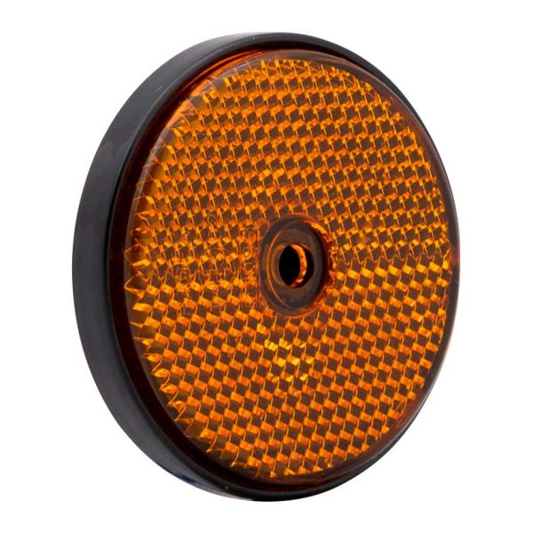 Ronde reflector 60 mm. oranje