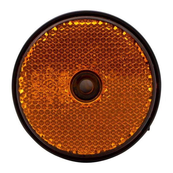 Ronde reflector 60 mm. oranje