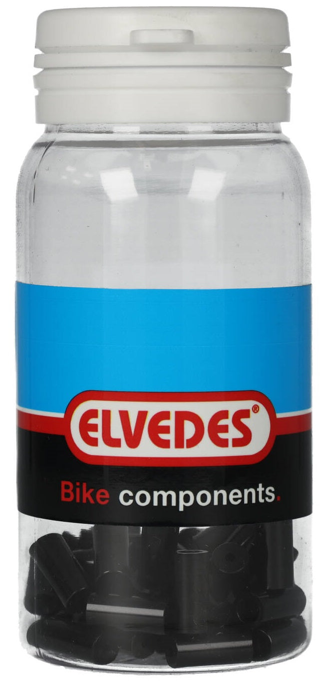 Kabeleindhoedjes voor ot-rs900 elvedes van ø3,65 tot ø5.5mm x 12mm - zwart (50 stuks)