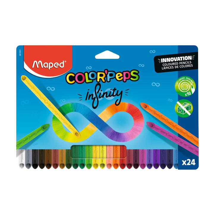 Maped office kleurpotlood maped color peps infinity set 24 kleuren