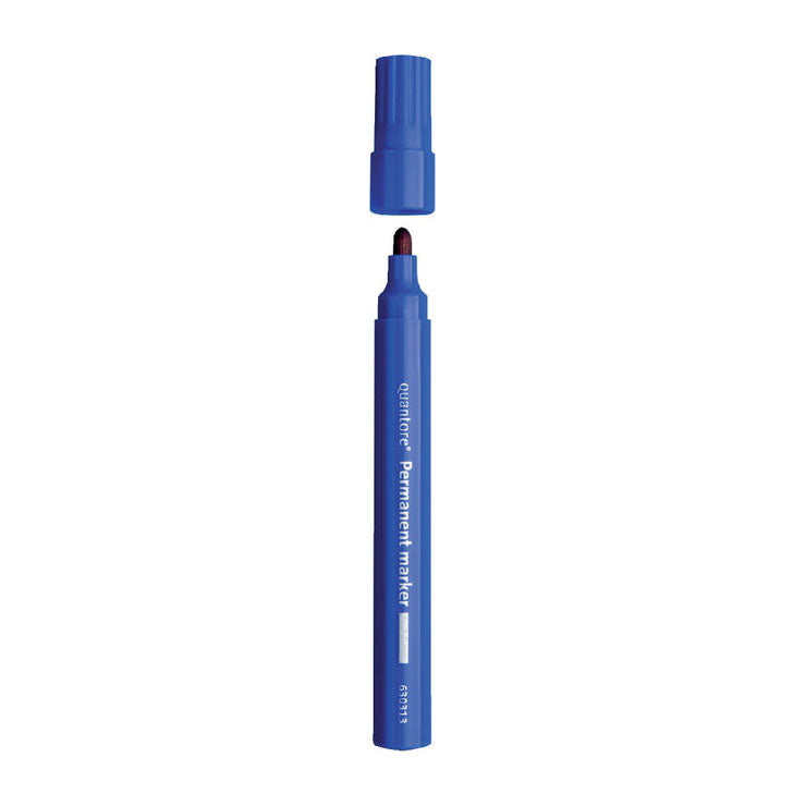 Quantore permanent marker rond 1-1.5mm blauw