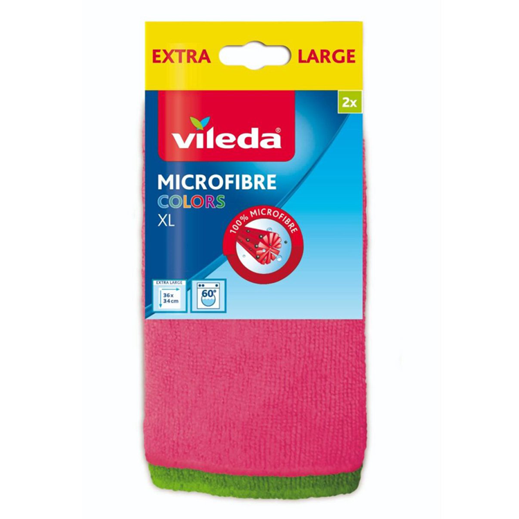 Vileda microvezeldoek kleuren xl 2 stuks