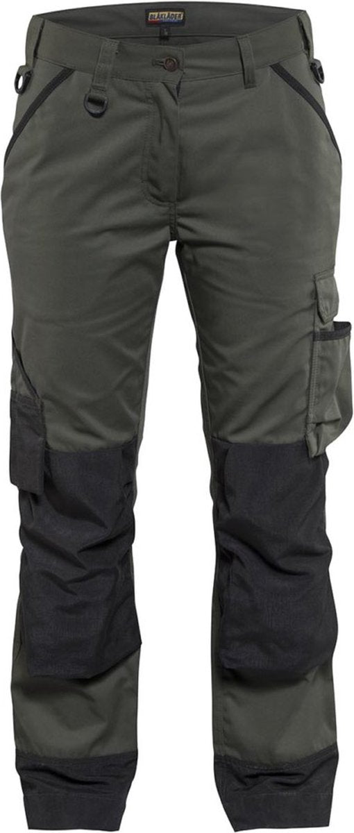 Blåkläder blaklader dames garden werkbroek 7154-1835 - army groen zwart - c44