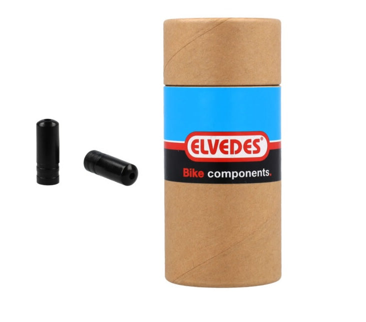 Elvedes kabelhoedjes ø5,0mm pvc - zwart