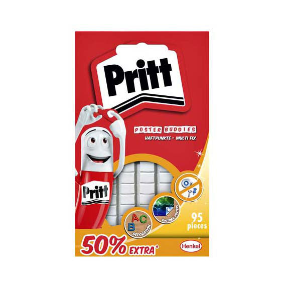 Pritt posterbuddies + 50% gratis 52,5 g card | posterbuddies plaklijm voor posters kaarten | universele plaklijm.