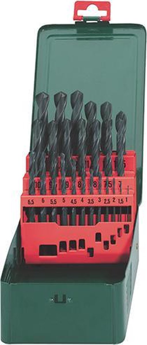 Metabo toebehoren - boorcassette hss-r 25-delig 627152000