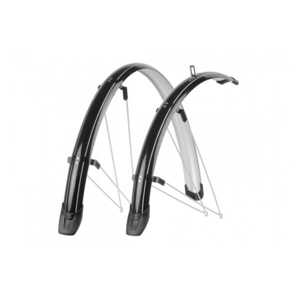 Spatbordset 28 51 mm Polisport Towny - zwart