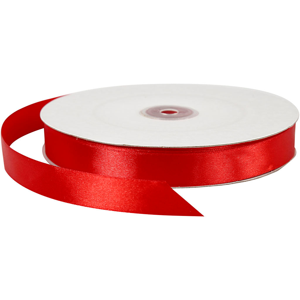 Creatief bedrijf satijnlint rood, 100m