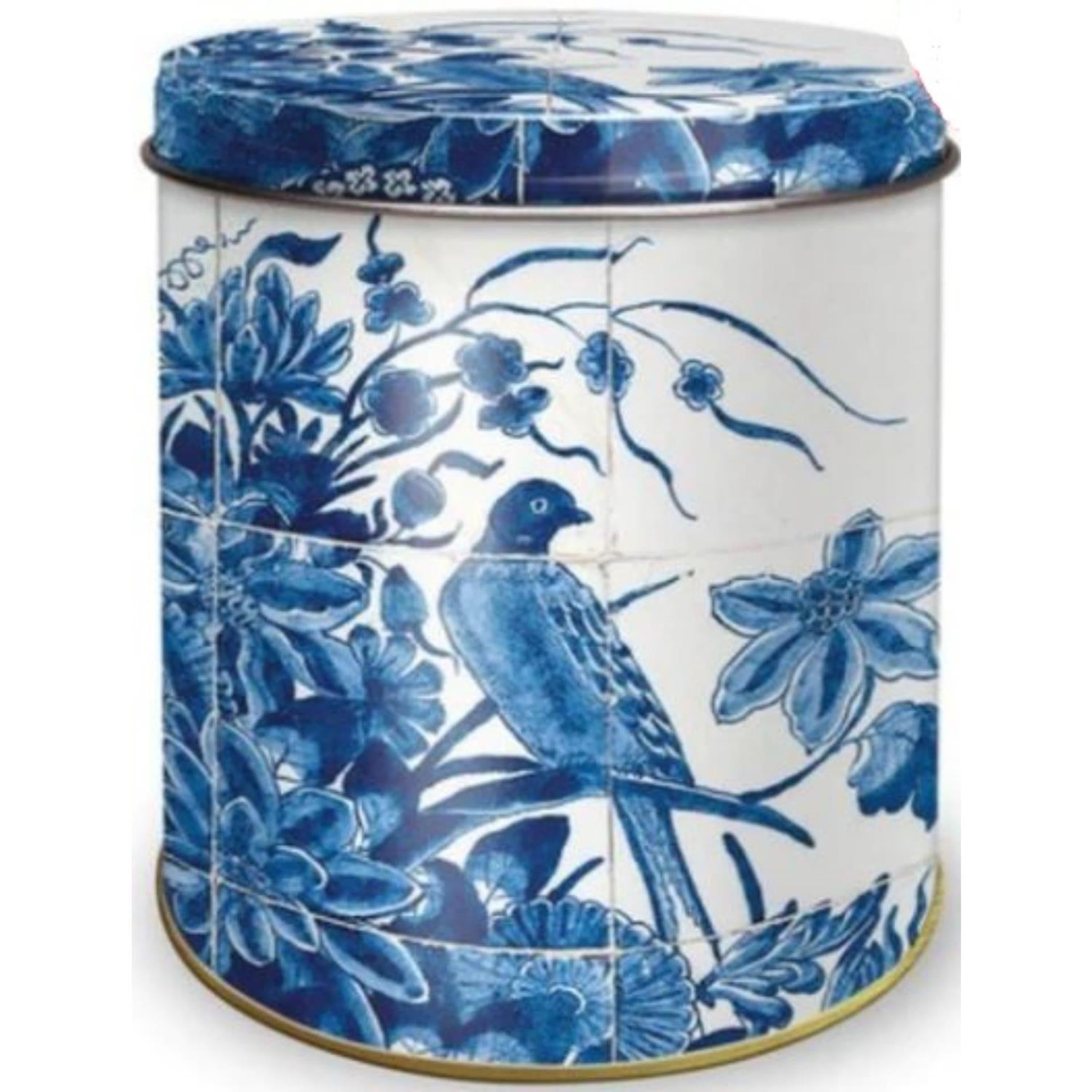 Bewaarblik delfts blauw ø10xh11,5cm