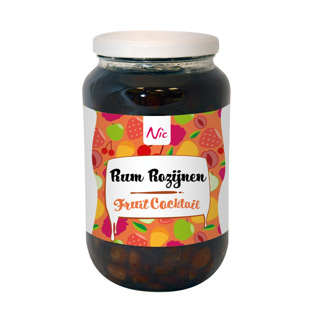 Nic rum-rozijnen op dikke siroop pot (1,15kg)