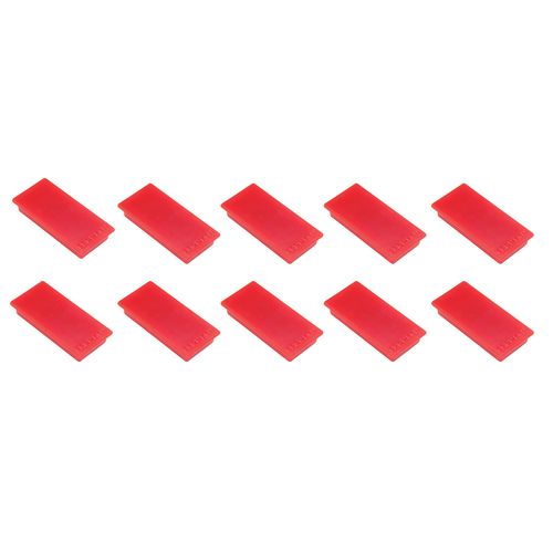 Rechthoekige magneten franken 5x2.3 cm rood