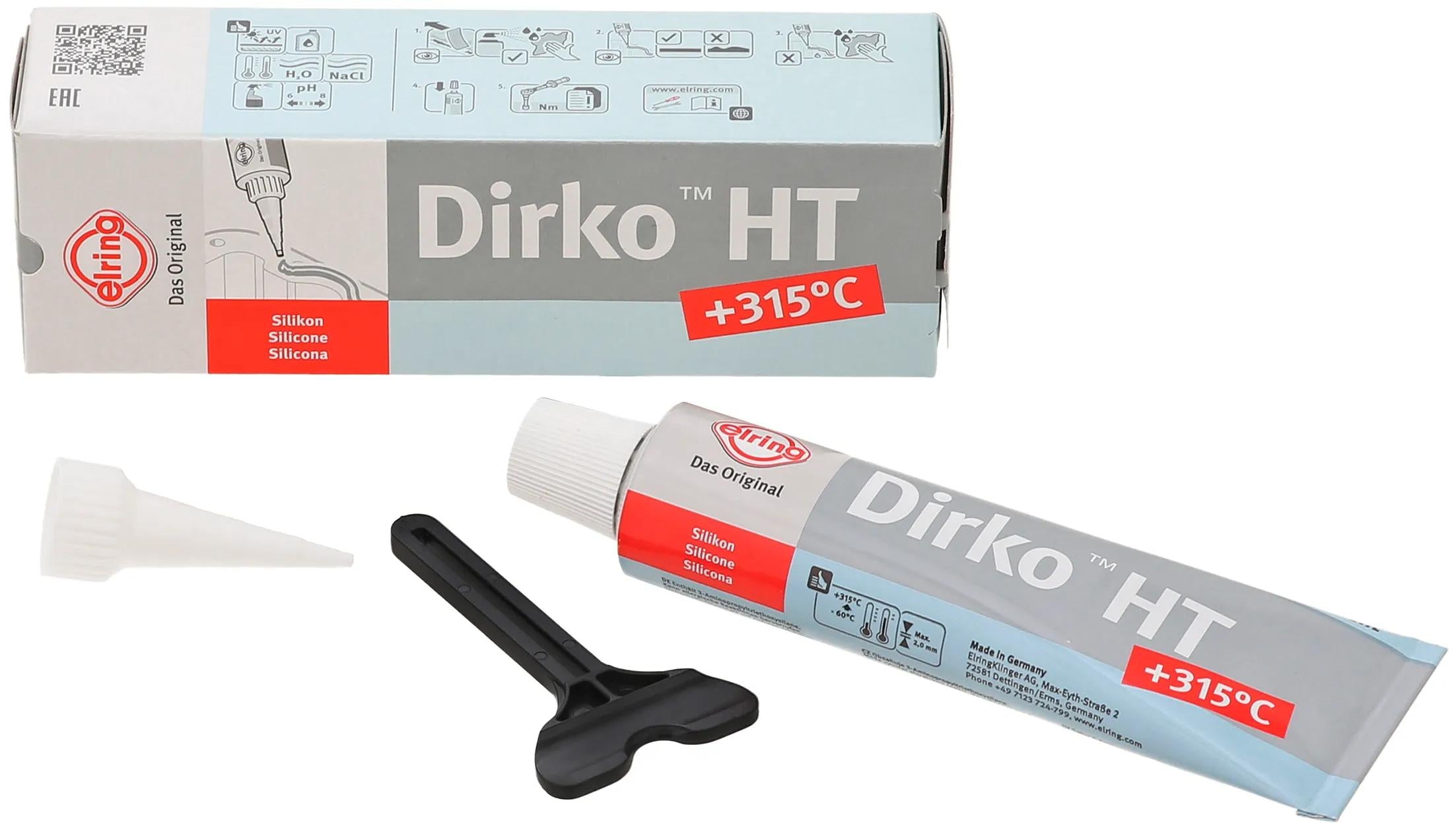 Elring sealant dirko ht 70ml oxim silicone gray