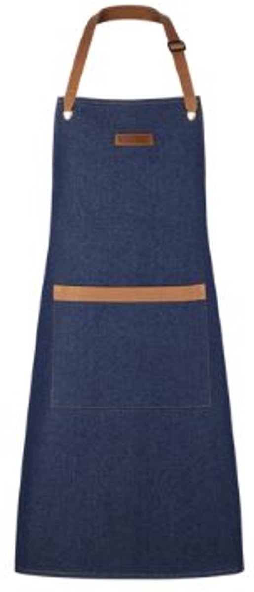 Le creuset schort 80 x 70 cm textiel denim
