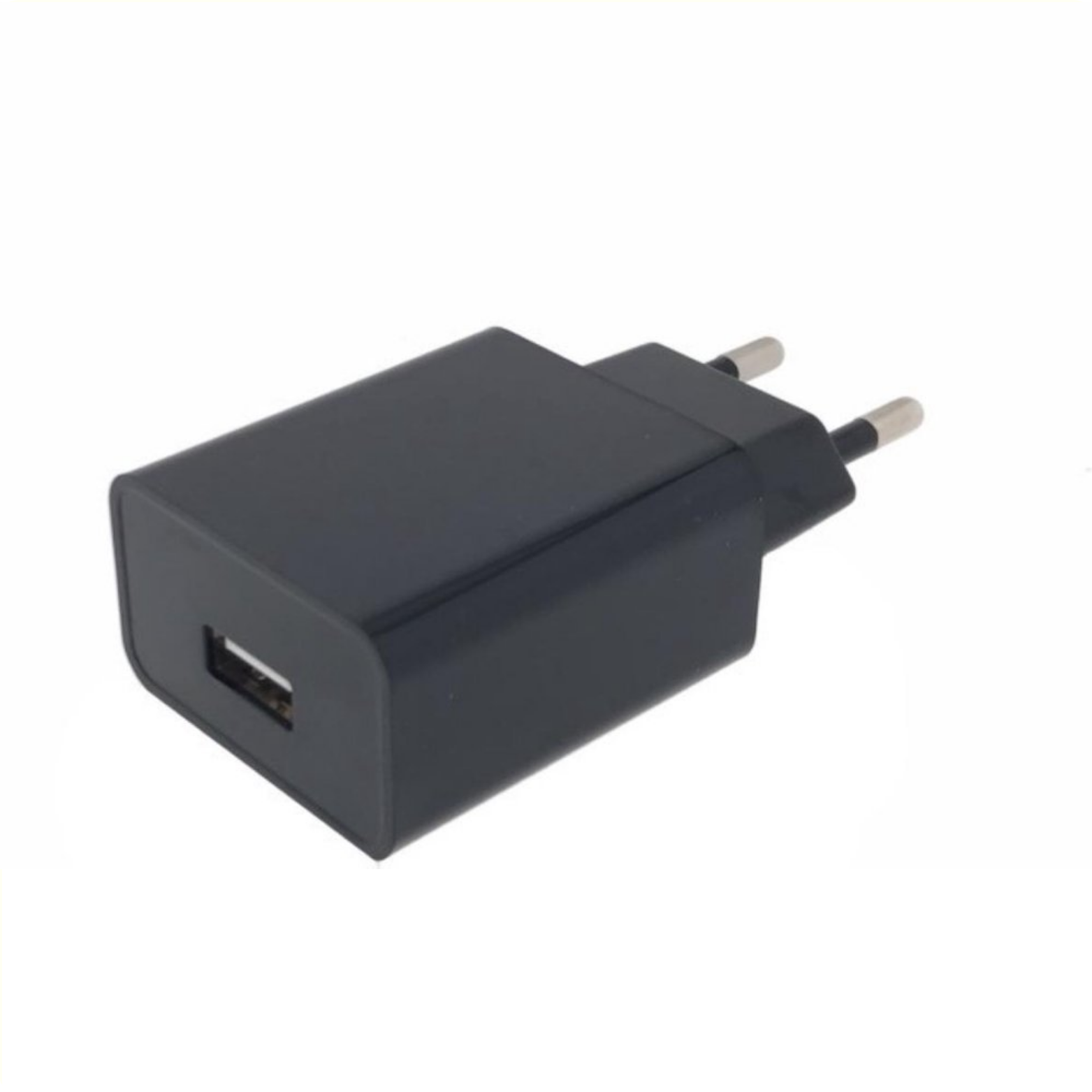 Chargeur USB 2A noir (paquet suspendu)