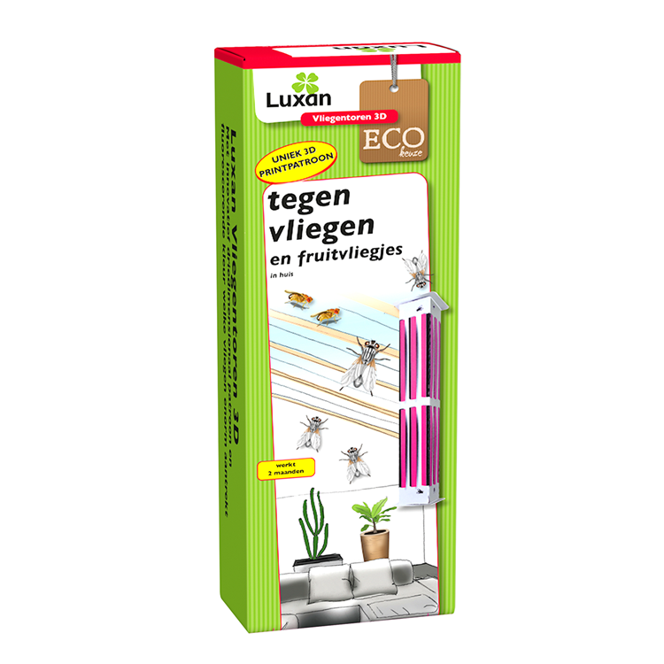 Luxan 1075220 - vliegentoren 3d 2 st | 1 stuks